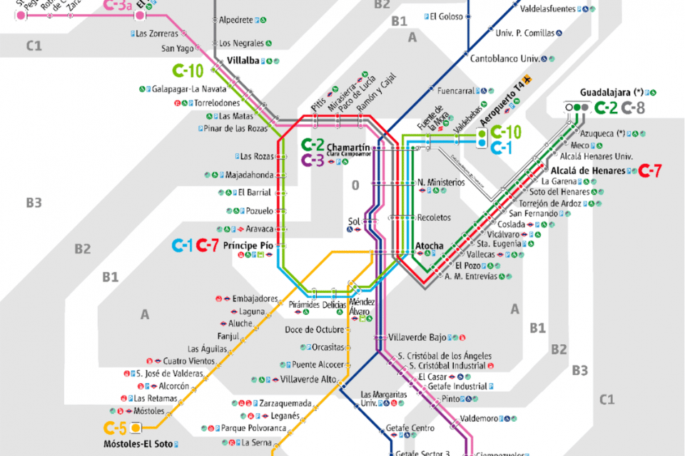 metro, autobus, cercanias

